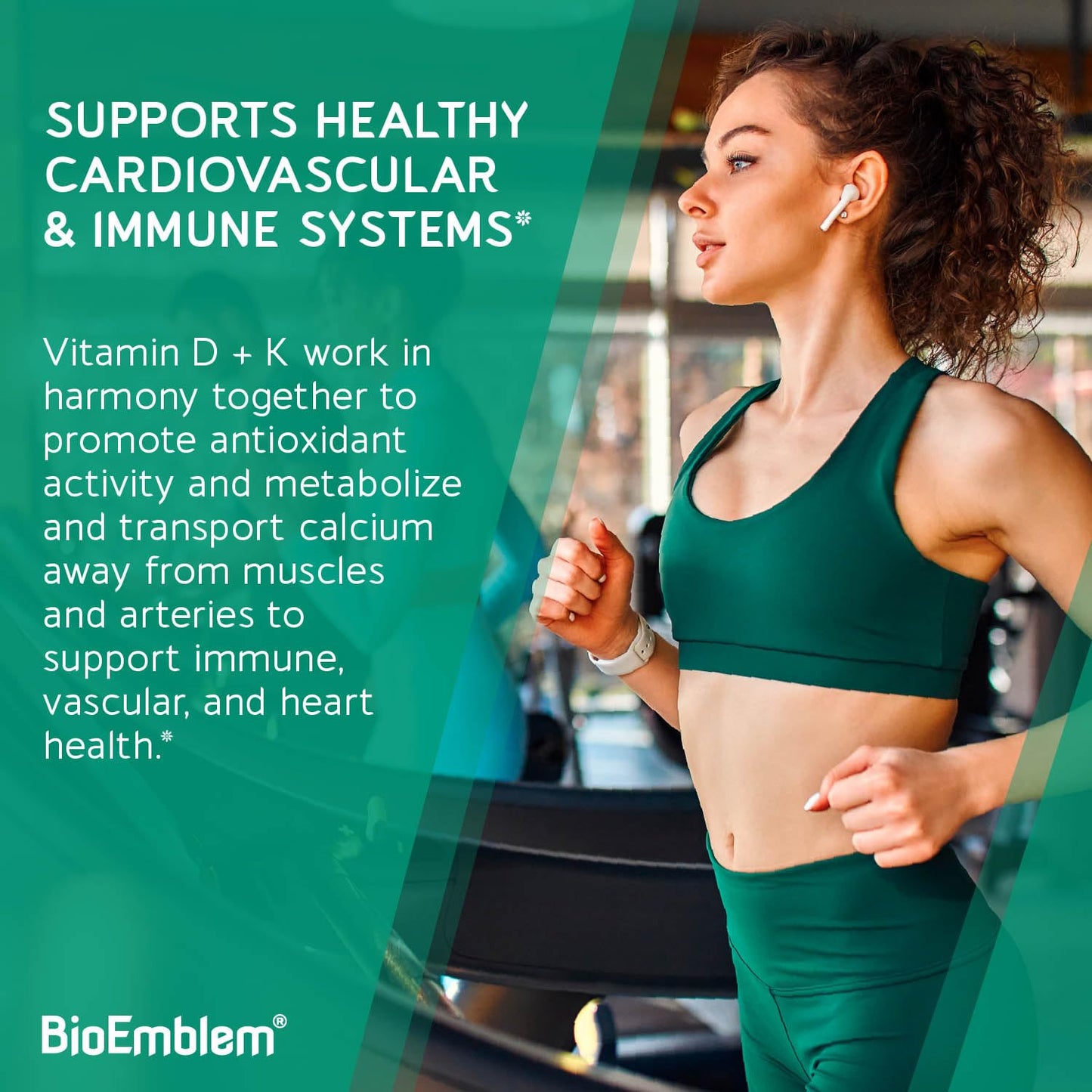 BioEmblem Vitamin D3 K2 (5000IU and 200mcg) and Women's Multivitamin