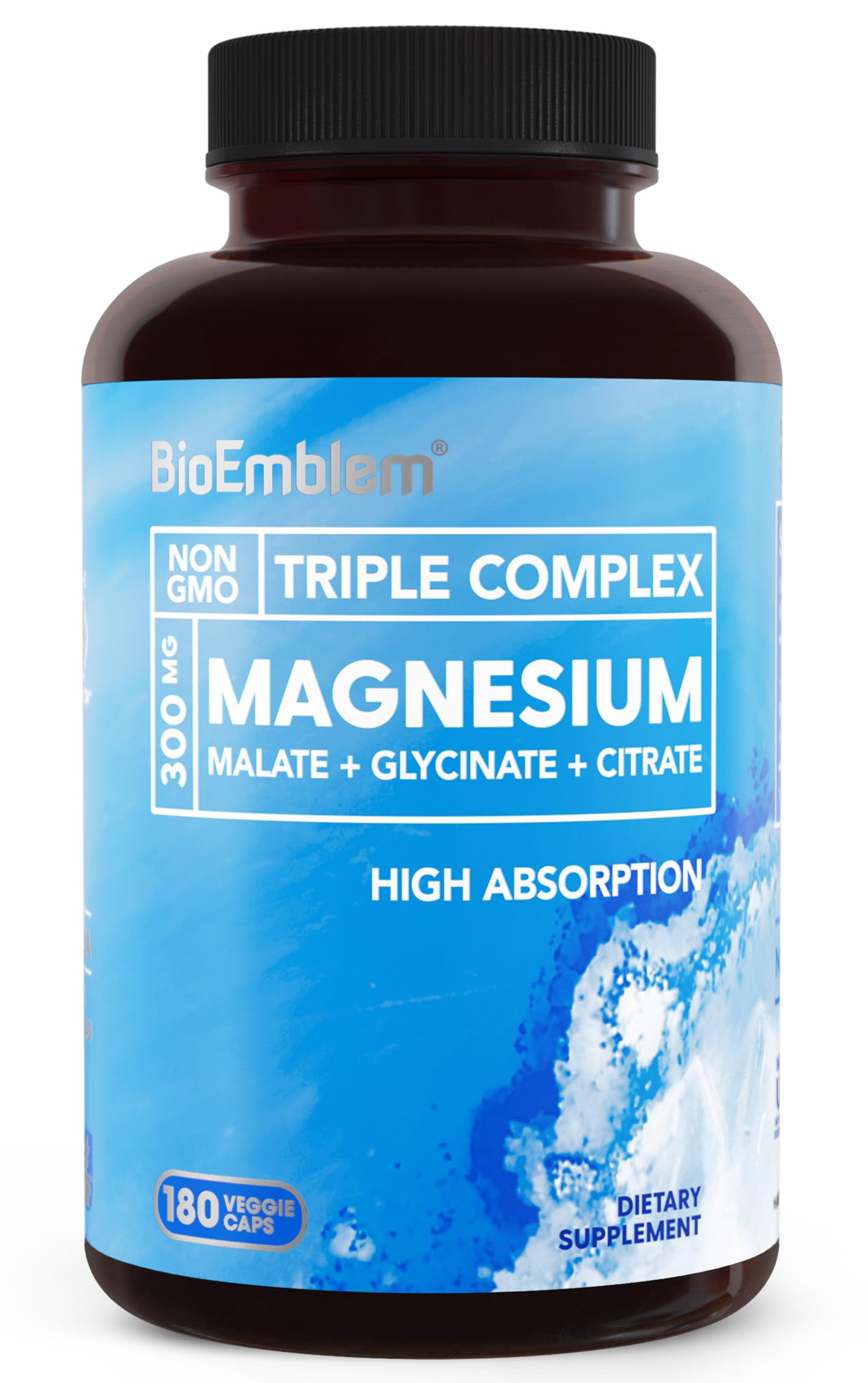 BioEmblem Triple Magnesium Complex 180 Capsules and Women's Multivitamin