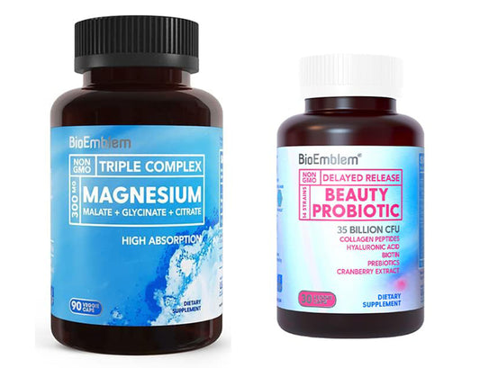 BioEmblem Triple Magnesium Complex Beauty Probiotics for Women