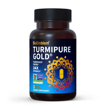 BioEmblem Triple Magnesium Complex and Turmeric Curcumin with Clinically Studied TurmiPure and CoQ10 with BioPerine