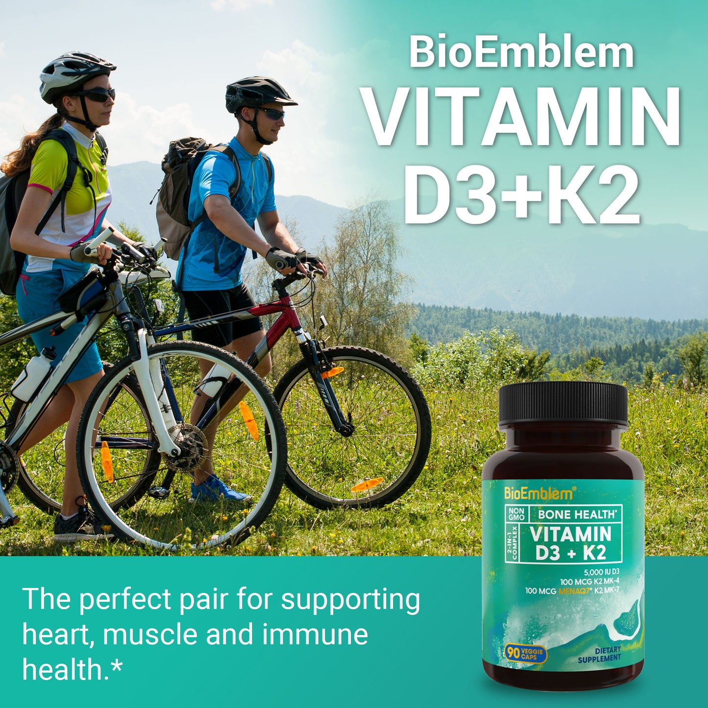 BioEmblem Vitamin D3 K2 TurmiPure Gold