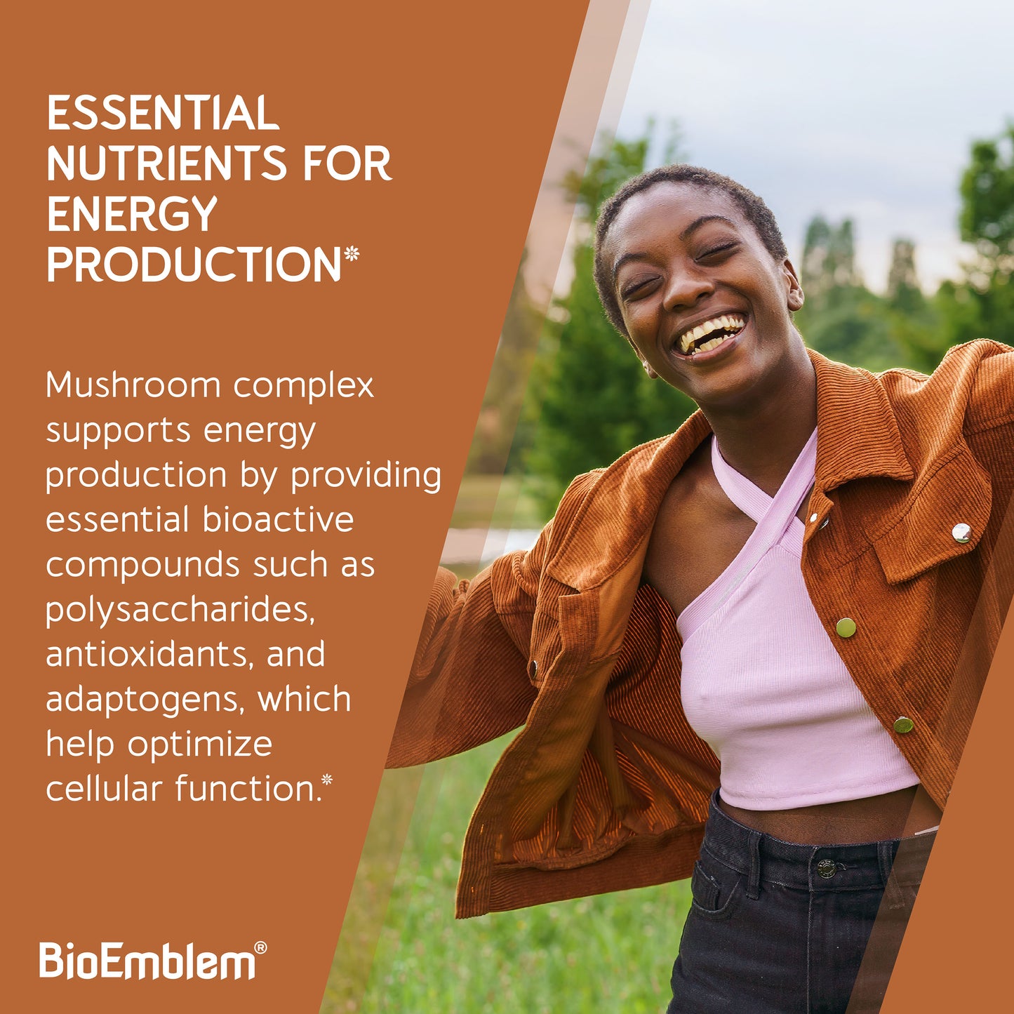 BioEmblem Mushroom Complex - 10:1 Strength and 7 Species 90ct
