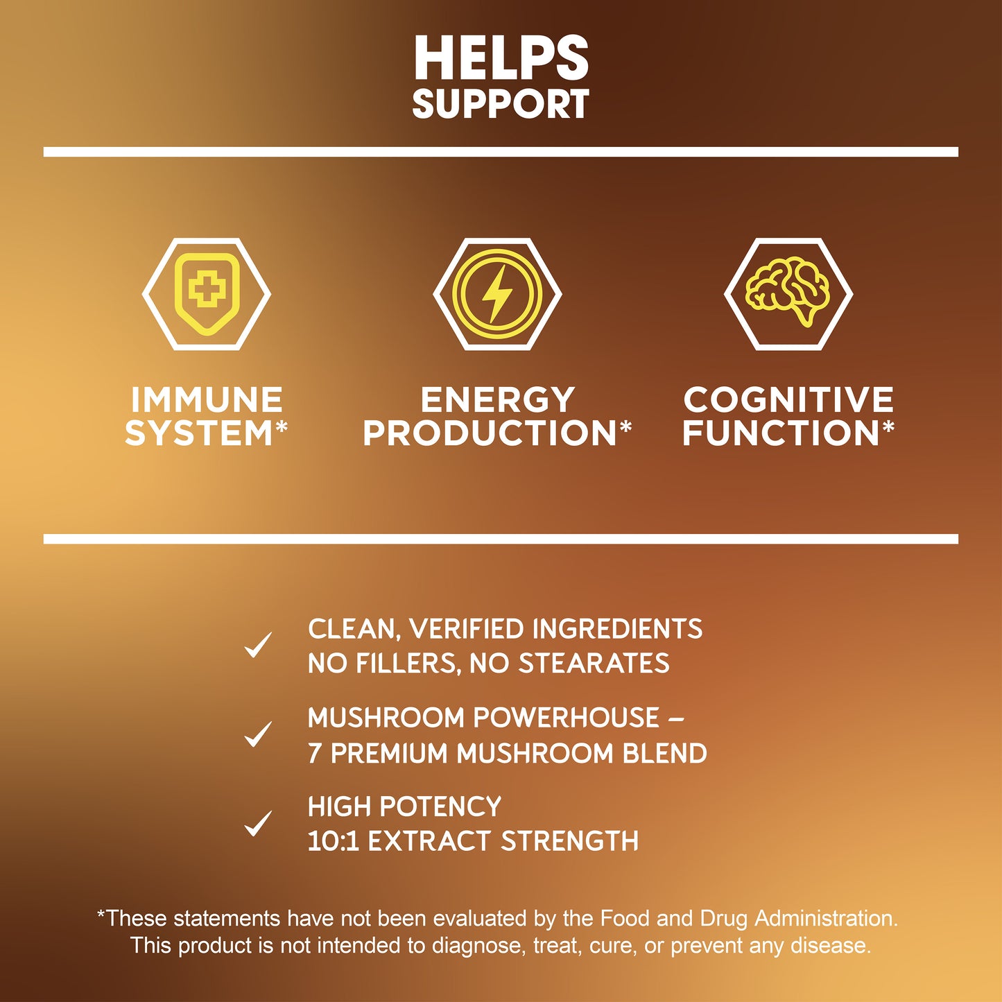 BioEmblem Mushroom Complex - 10:1 Strength and 7 Species 90ct