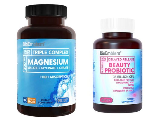 BioEmblem Triple Magnesium Complex Beauty Probiotics for Women