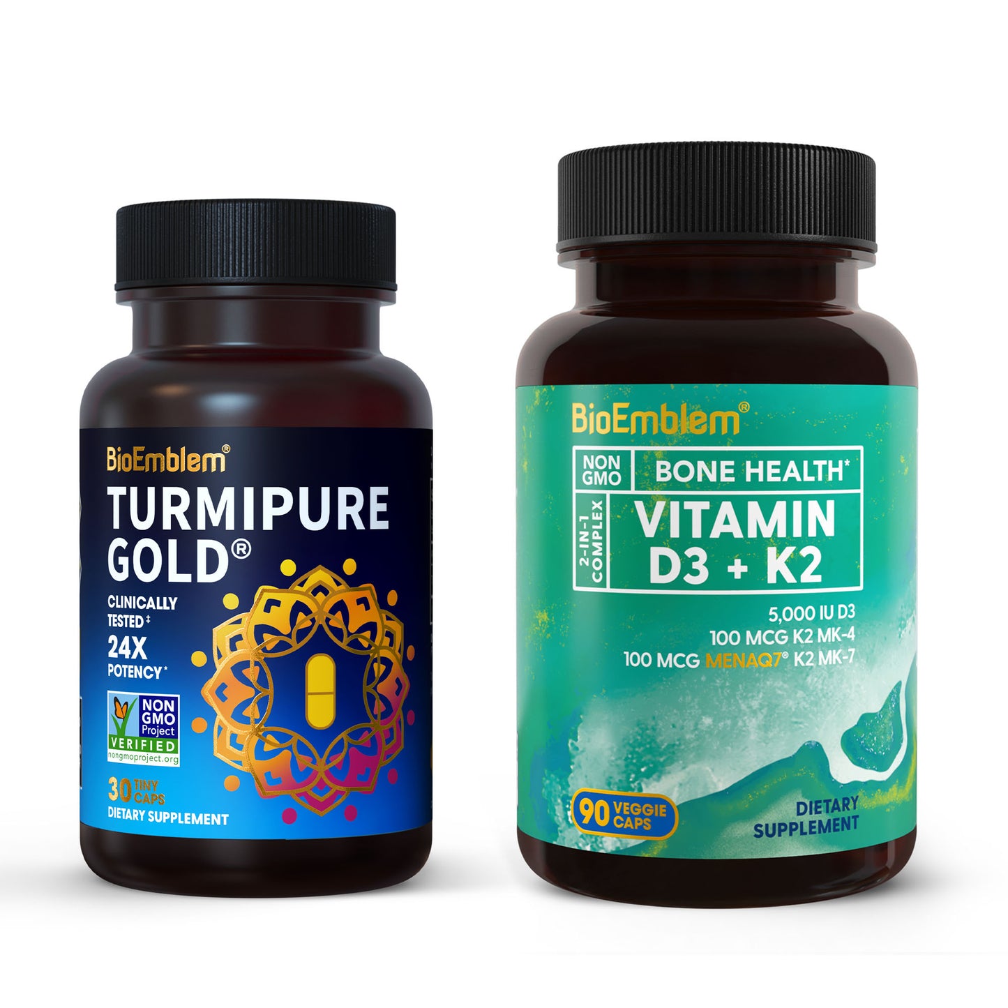 BioEmblem Vitamin D3 K2 TurmiPure Gold