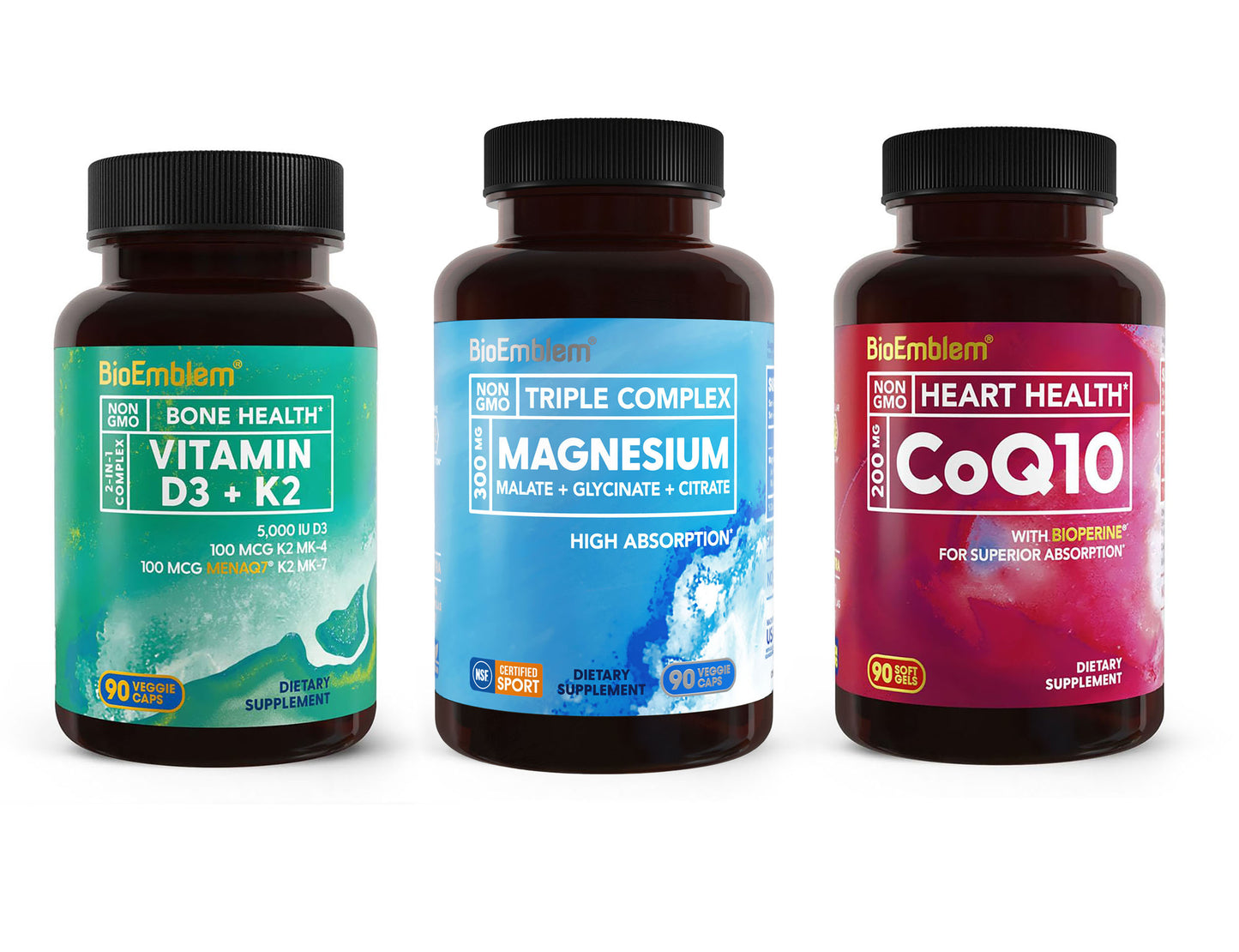 BioEmblme Magnesium Vitamin D3 K2 CoQ10