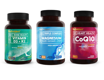 BioEmblme Magnesium Vitamin D3 K2 CoQ10